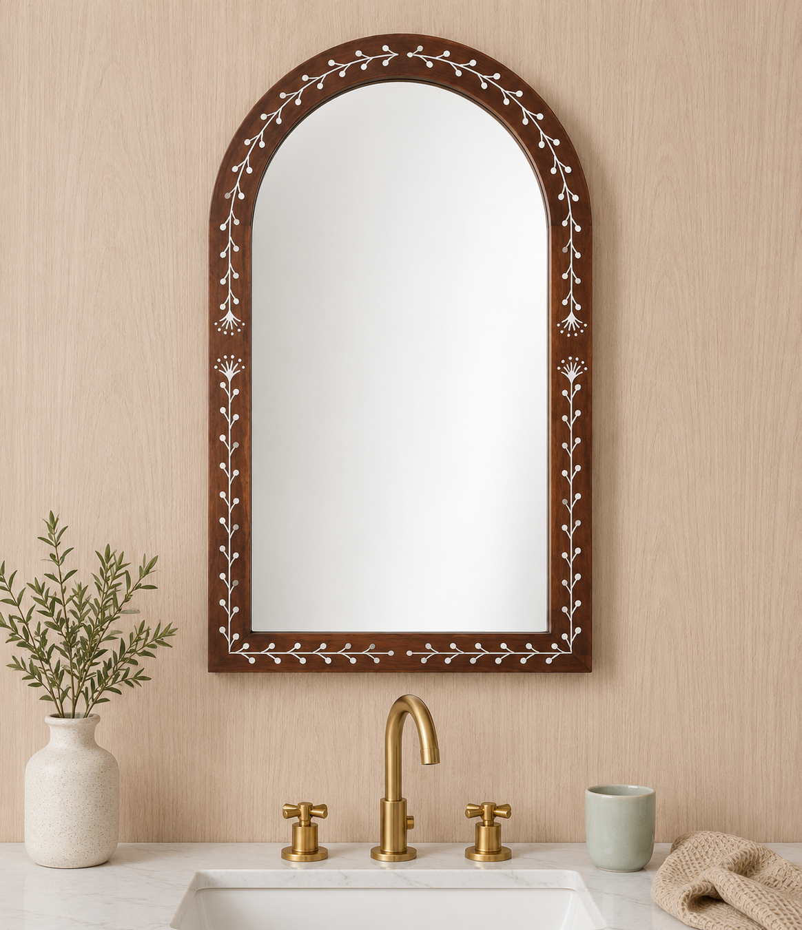 Timber Arch Wall Mirror