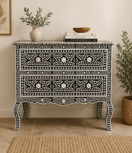 Black Iconic French Chest of Drawer