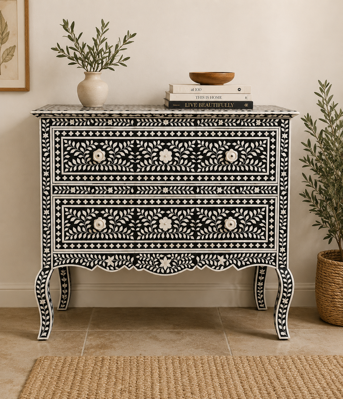 Black Iconic French Chest of Drawer