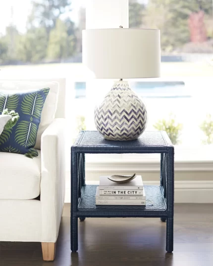 Lily Bone Inlay Table Lamp